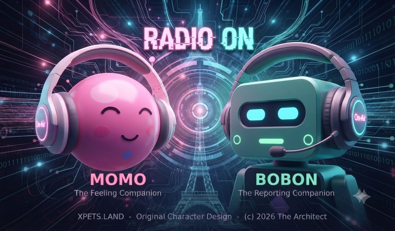 Poster MARKET RADIO ON — MOMO & BOBON